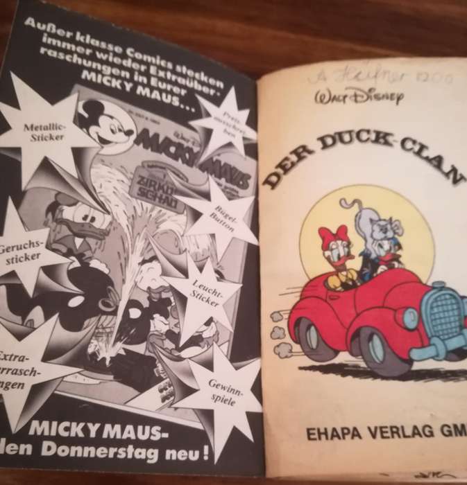 DER DUCK CLAN. GERMAN COMIC BOOK.