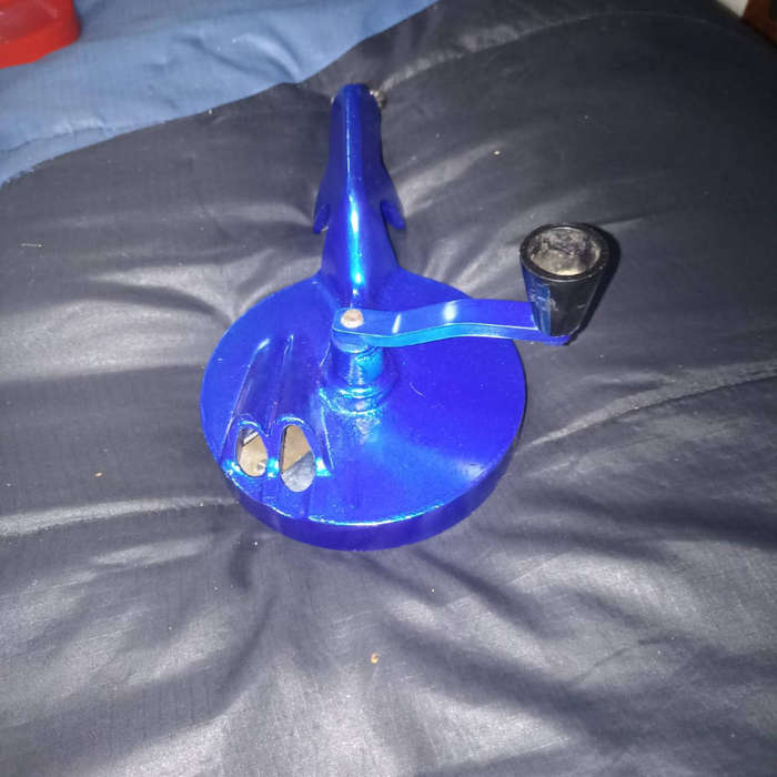 Renovated double bean slicer with a table connection