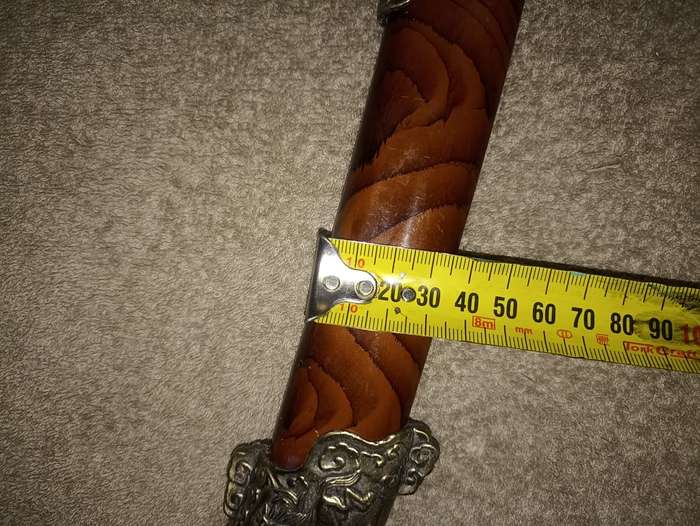Sword with pattern on the Blade