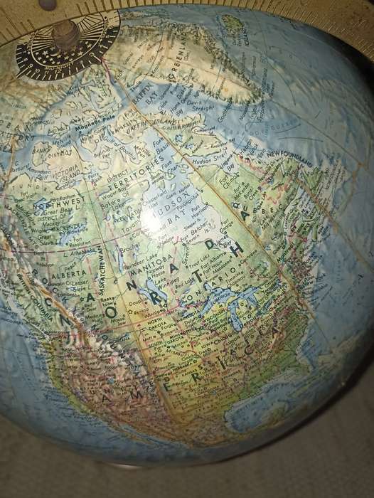 REPLOGAL VINTAGE GLOBE MADE IN USA