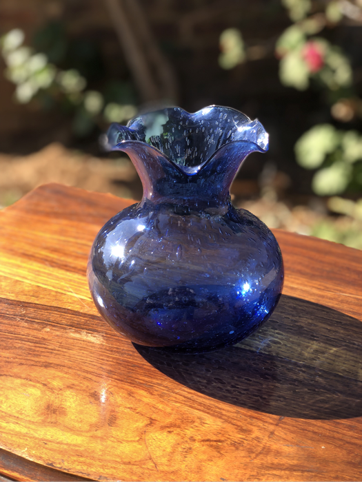 Cobolt Glass Vase