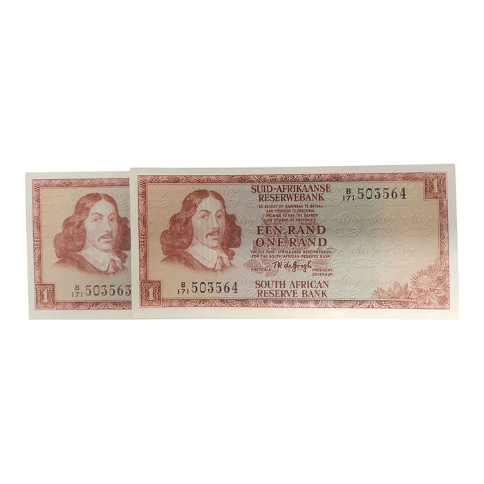 TW de Jongh 2nd Issue 1 Rand x 2