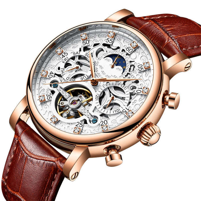 Kinyued Automatic Wound Mechanical Dress Watch