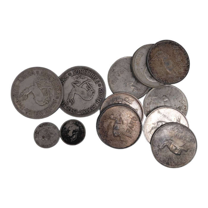 Random South African 80% Silver Coins (Pre-1951 Issue)