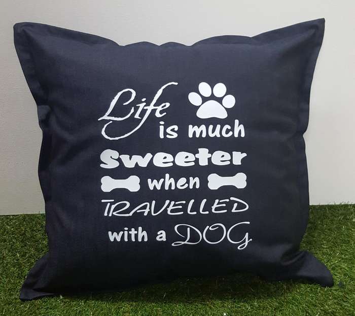 Scatter cushion navy twill