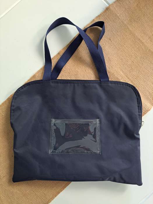 Canvas book bag navy