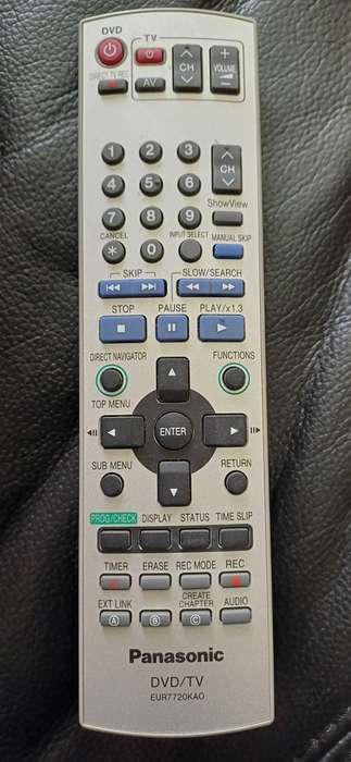 Panasonic DVD/TV Remote - EUR7720KAO