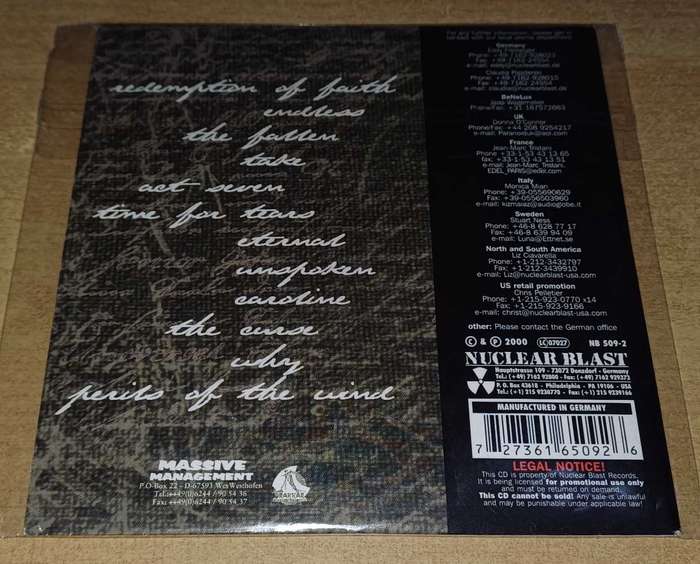 Crematory - Believe (Promo CD)