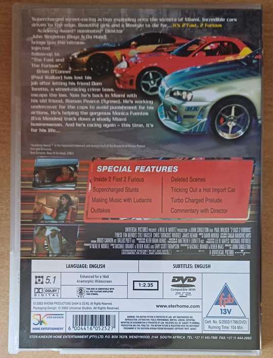 2 Fast 2 Furious (DVD)