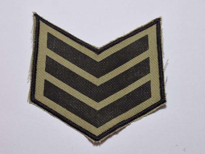 Rhodesia Internal Affairs Sergeant Senior DSA rank stripe.