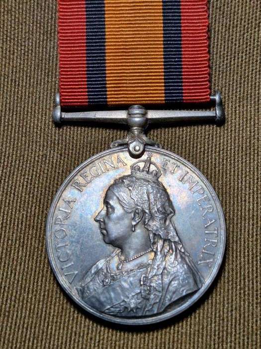 Boer War QSA medal awarded to 115 Pte. W.J. Ochse Graaff-Reinet TG