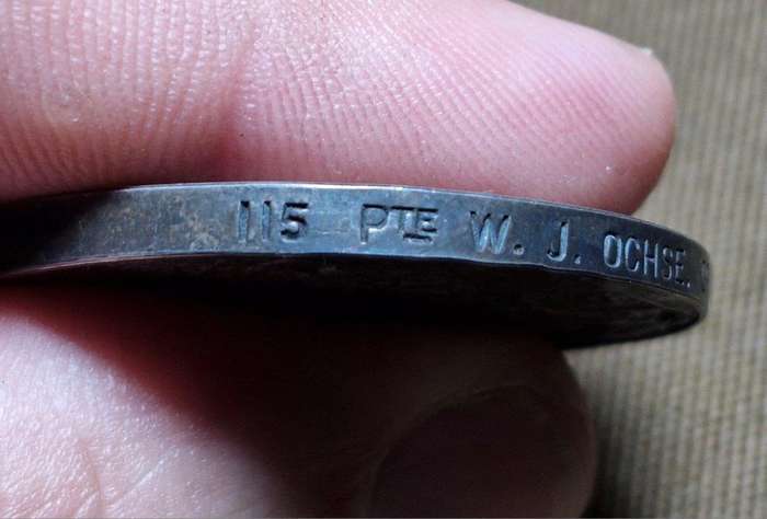 Boer War QSA medal awarded to 115 Pte. W.J. Ochse Graaff-Reinet TG