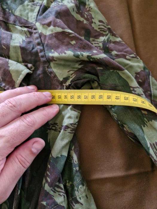 SADF Bush War Portuguese Vertical Lizard pattern camo Jacket. 56 Cm Armpit to Armpit