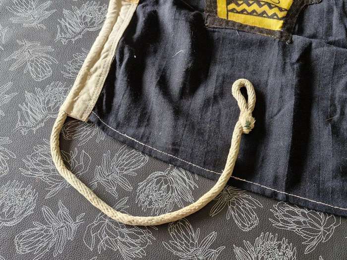 Zimbabwe Rhodesian flag. Rope and toggle intact. Maker William Smith and Gourock. 45 Cm x 100 Cm