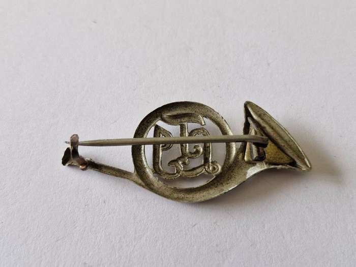 Transvaal Light Infantry badge. Turned into brooch
