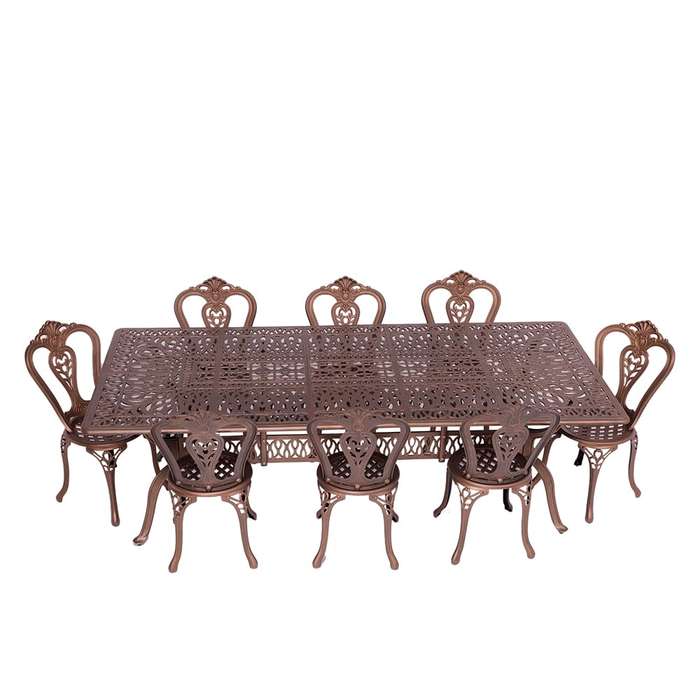 8 Seater Lisa Patio Set,  214cm Rectangular Table