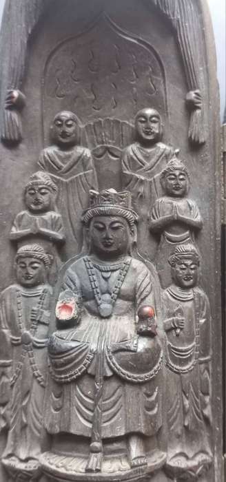 Chinese Art Statue Display Piece Foldable Three Closable Panels