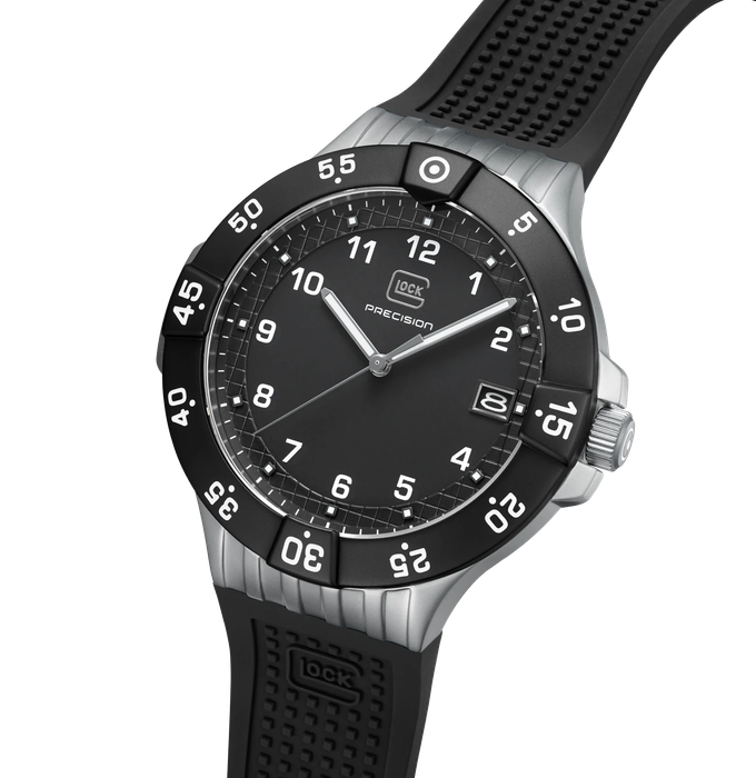 Men's Glock Watch With Black Strap And Black Face GW-15-6-22