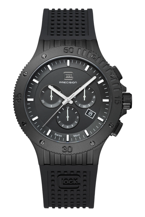Men's Glock Watch With Black Strap, Black Face And Black Case GW-42-2-24