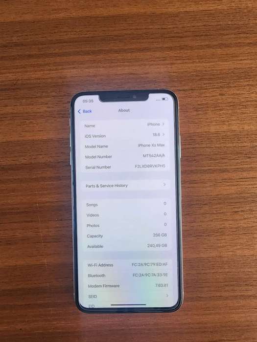 iPhone XS Max 256gb