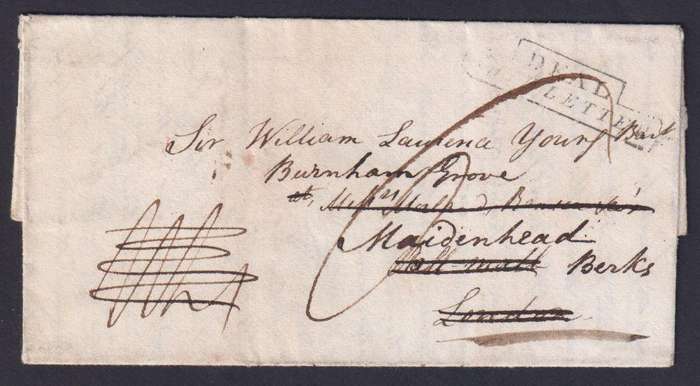 GRANADA TO LONDON 1816 ENTIRE LETTER