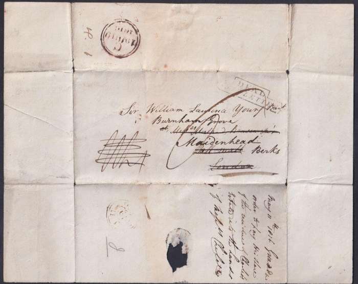 GRANADA TO LONDON 1816 ENTIRE LETTER