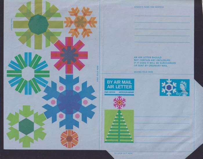 GREAT BRITAIN "SPECIMEN OVERPRINT" AIRLETTERS - UNUSUAL!