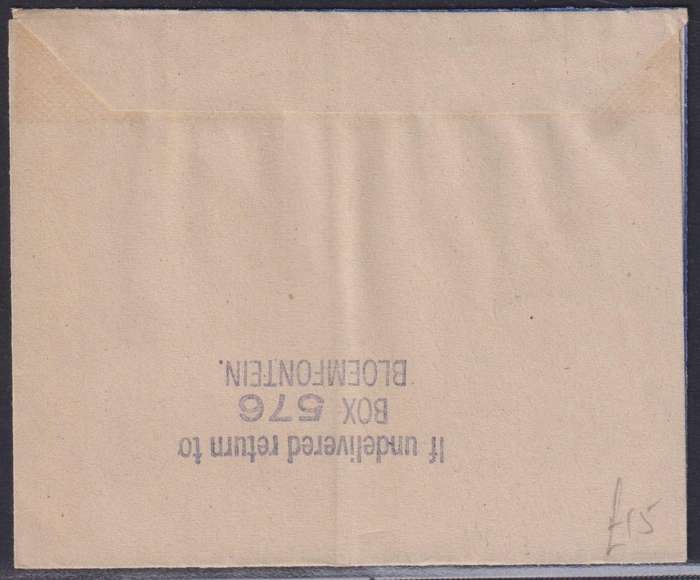 BECHUANALAND 1950 UPRATED AIR MAIL LETTERCARD TO THE USA