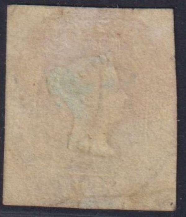 GREAT BRITAIN 1847 6d EMBOSSED "GREENISH" BACK SOUND USED
