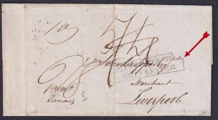 JAMAICA 1816 SHIPLETTER TO LIVERPOOL