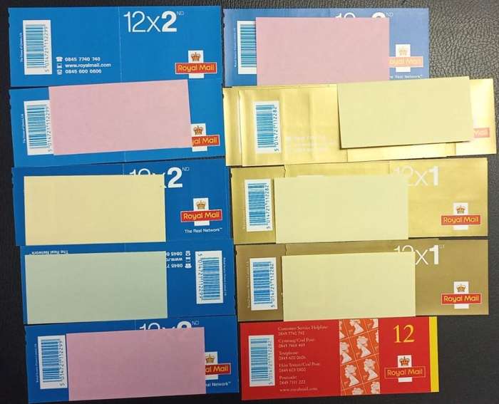 GREAT BRITAIN SPECIALISED COLLECTON OF 1st & 2nd CLASS BOOKLETS 2001-3 FACE £700