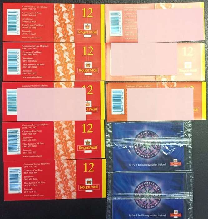 GREAT BRITAIN SPECIALISED COLLECTON OF 1st & 2nd CLASS BOOKLETS 2001-3 FACE £700