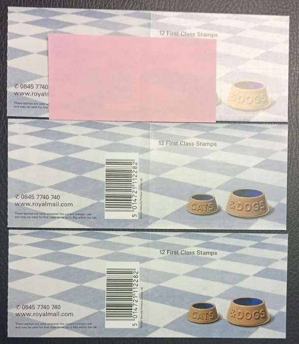 GREAT BRITAIN SPECIALISED COLLECTON OF 1st & 2nd CLASS BOOKLETS 2001-3 FACE £700