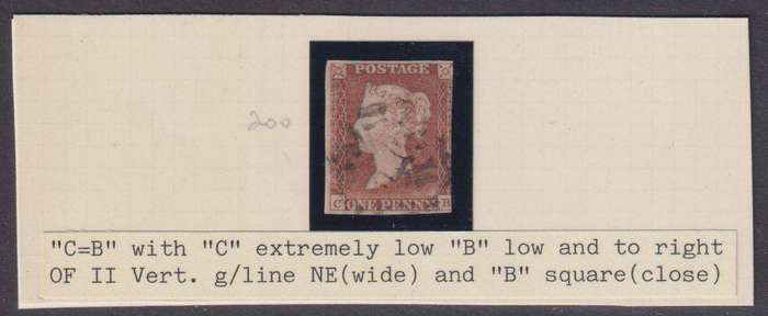 GREAT BRITAIN 1841 1d RED PLATE 9 CV £180