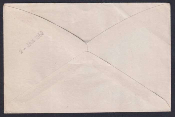 TRISTAN DA CUNHA KGV1 1950 COVER TO ENGLAND