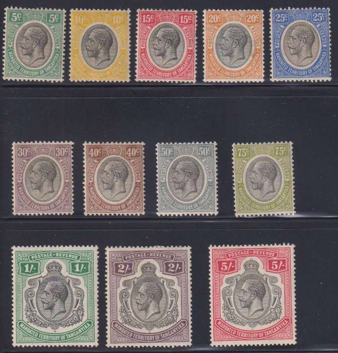 TANGANYIKA 1922-31 LOVELY MINT LOT