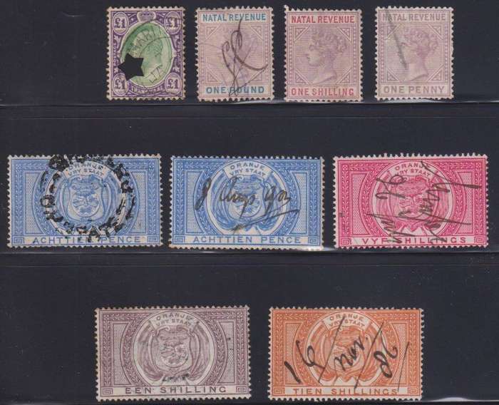TRANSVAAL, NATAL, OFS NICE REVENUE LOT