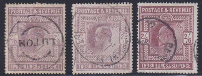 GB 1911 KEV11 2/6 - THE 3  SHADES FINE USED  CV £820