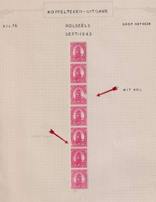 SA 1949 1d COILS - LOVELY SMALL STUDY WITH VARIETIES