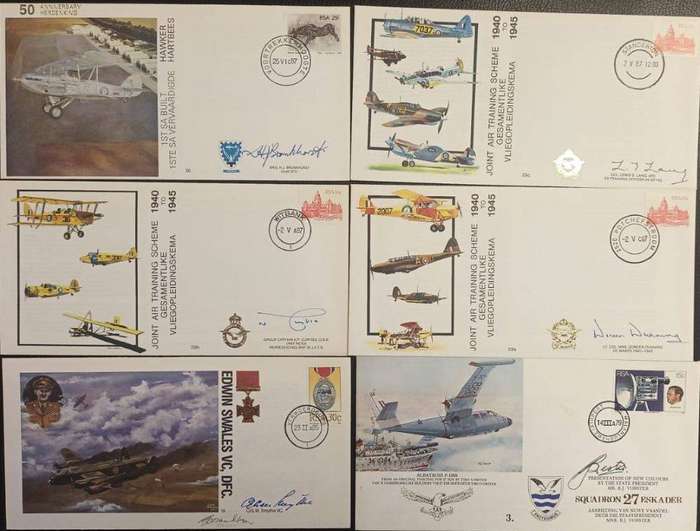 SA AIRFORCE SUPERB COLLECTION OF SIGNED COVERS