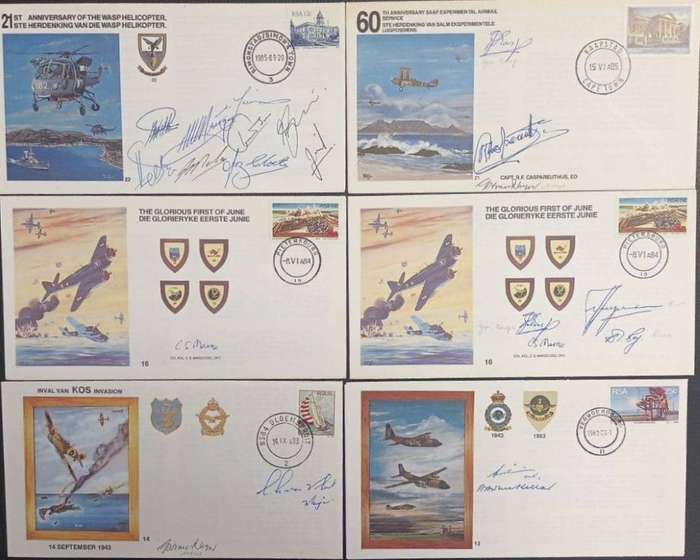 SA AIRFORCE SUPERB COLLECTION OF SIGNED COVERS