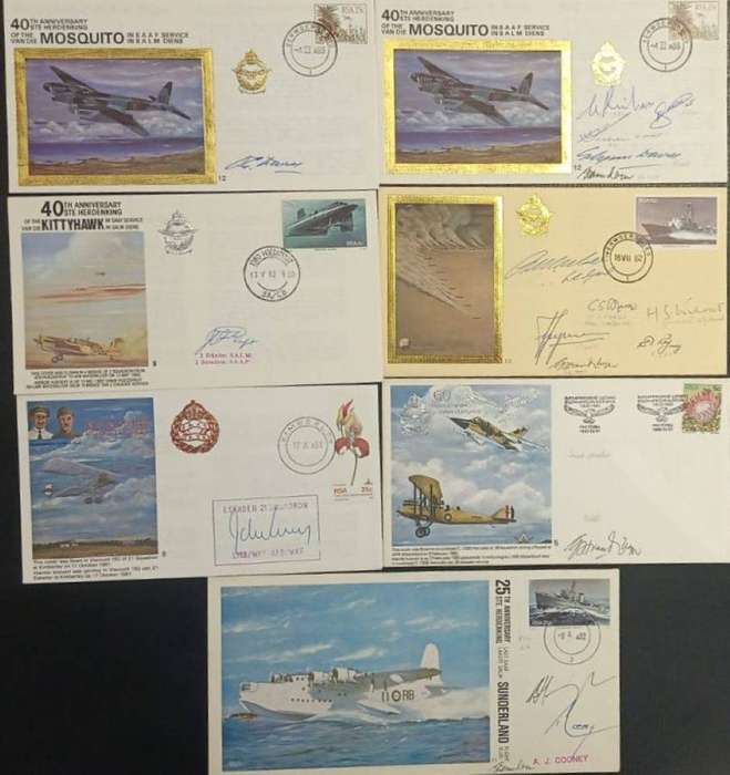 SA AIRFORCE SUPERB COLLECTION OF SIGNED COVERS