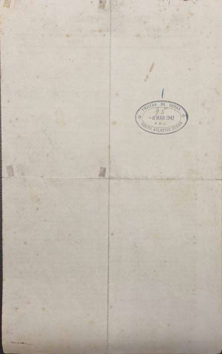 TRISTAN DA CUNHA - TRISTAN TIMES 1943 NEWSPAPER- RARE!
