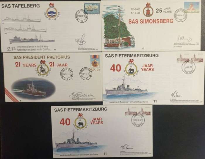 SA SIGNED NAVY COVERS - A LOVELY LOT!