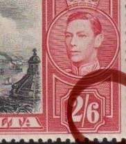 MALTA  KGV1  2/6 BLOCK WITH "DAMAGED VALUE TABLET" UNMOUNTED MINT CV £435