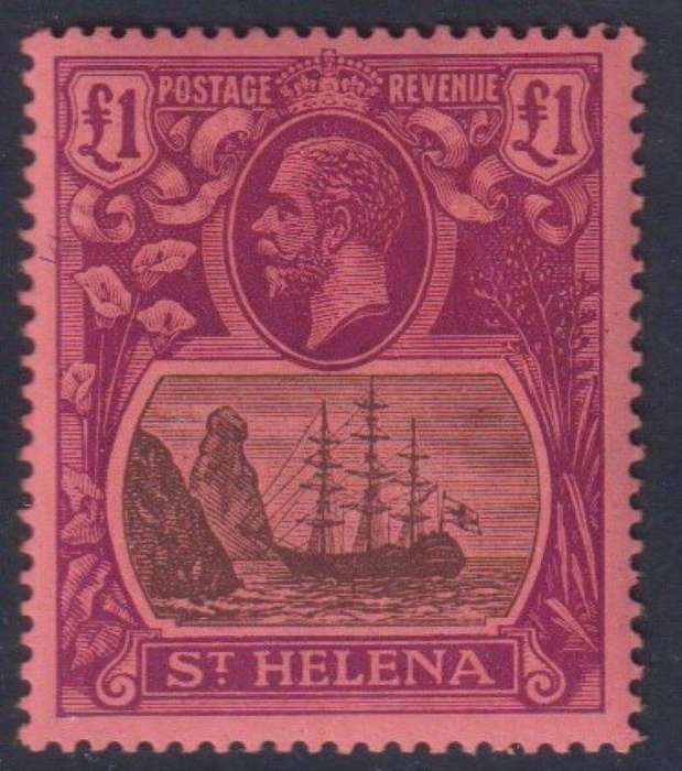 ST HELENA 1922 KGV £1 SUPERB MINT SG 96 - CV £450