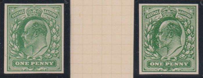 GREAT BRITAIN 1902 KEV11 COLOUR TRAIALS & PROOFS - SCARCE & VERY UNUSUAL