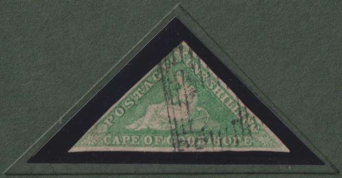 CAPE OF GOOD HOPE 1/-  TRIANGLE - STANLEY GIBBONS CERTIFICATE