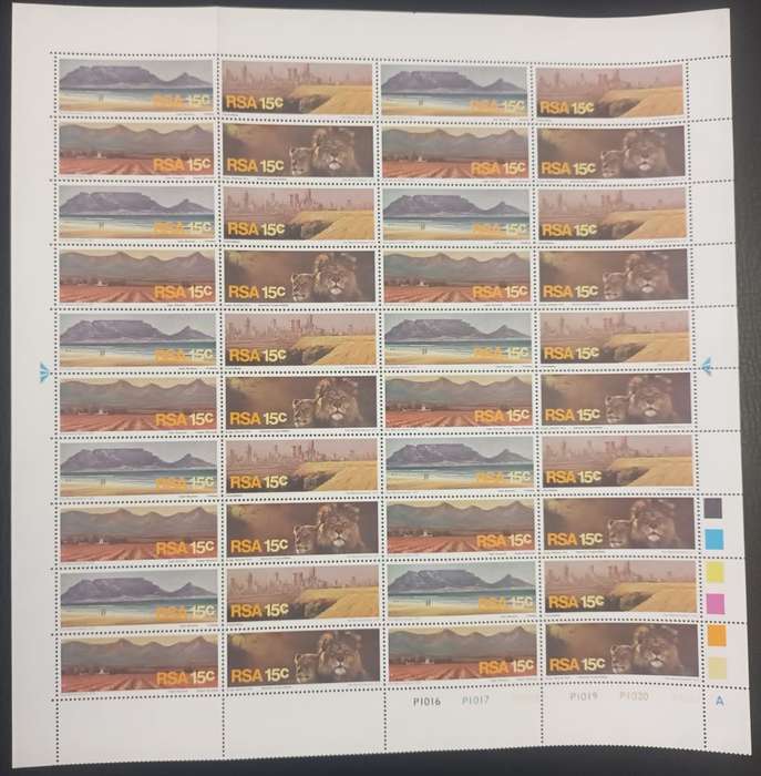 SOUTH AFRICA 1975 TOURISM COMPLETE A & B SHEETS UM