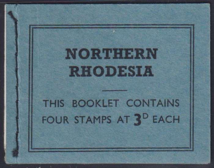 NORTHERN RHODESIA 1963 3d BOOKLET INVERTED PANE